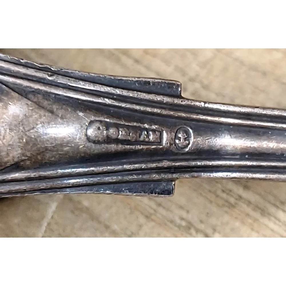 Antique Gorham Kings Pattern Silver Plate Stilton Cheese Scoop Serving Spoon 8